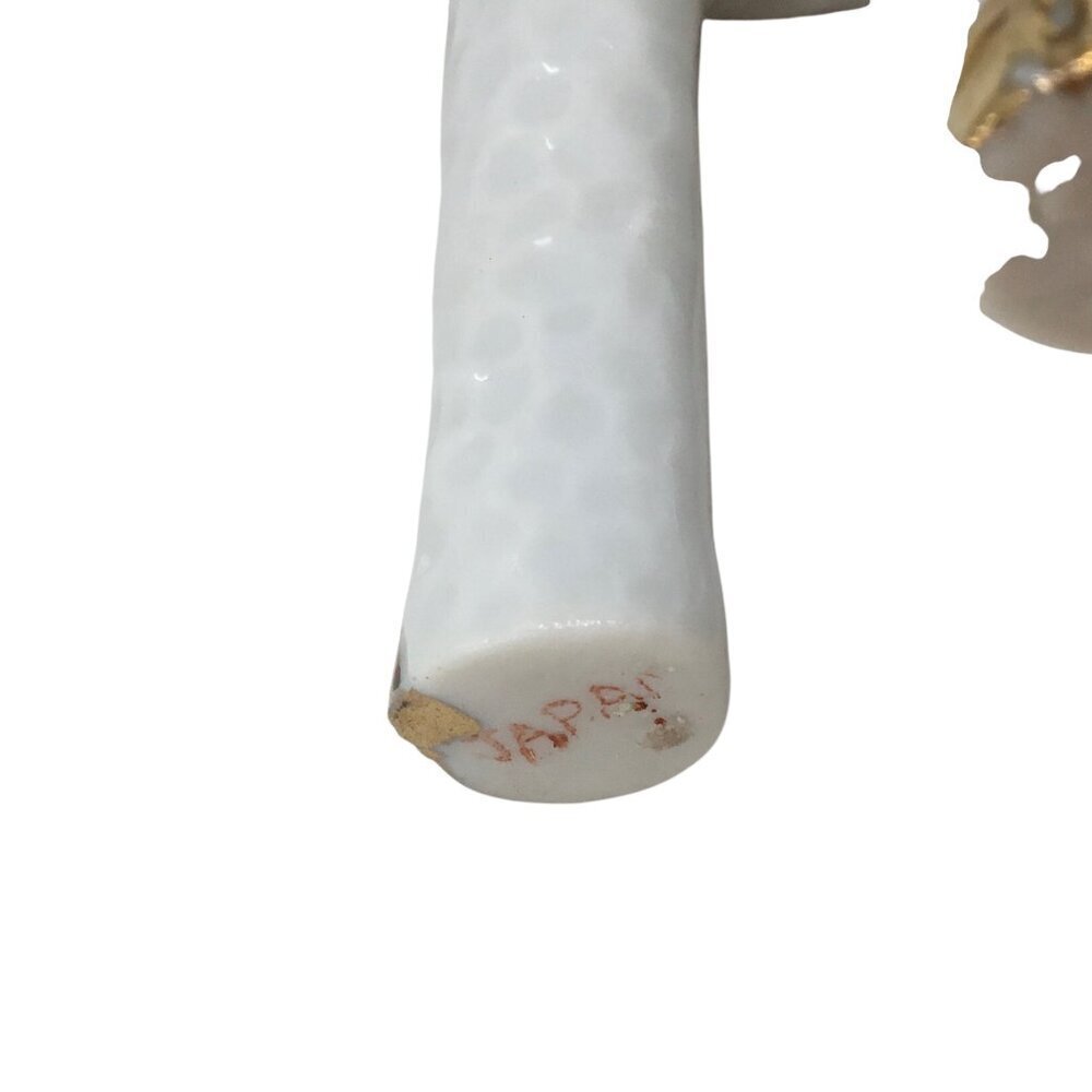 Vintage Athropomorphic White Lamb Red Bow Tie Figure Figurine Japan MCM 50s 60s - Picture 10 of 10